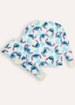 Disney Stitch Girls Fleece Pyjama Set