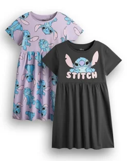 Disney Stitch Kids Dresses 2 Pack (5-14 Years)