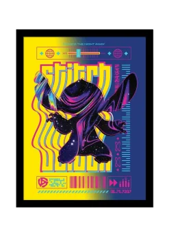 Disney Stitch Techno 1 Framed Poster (45cm x 35cm)