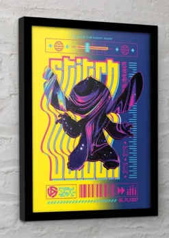 Disney Stitch Techno 1 Framed Poster (45cm x 35cm)