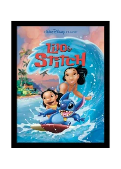 Disney Stitch Wave Surf Framed Poster (45cm x 35cm)