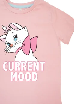 Disney The Aristocats Marie Current Mood Kids Baby Pink Hearts Pyjamas (3-8 Years)