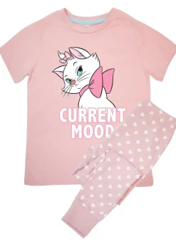 Disney The Aristocats Marie Current Mood Kids Baby Pink Hearts Pyjamas (3-8 Years)