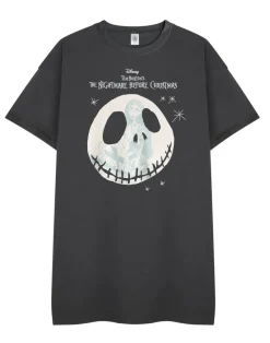 Disney The Nightmare Before Christmas Womens Black Nightdress