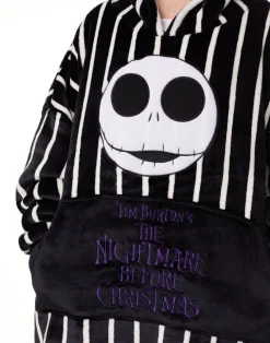 Disney The Nightmare Before Christmas Black Jack Skellington Blanket Hoodie