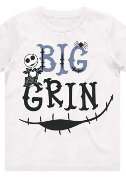 Disney White Kids Big Grin Cotton T-Shirt (3-12yrs)