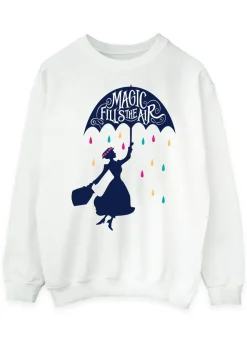 Disney White Mary Poppins Magic Fills The Air Sweatshirt