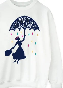 Disney White Mary Poppins Magic Fills The Air Sweatshirt