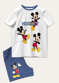Disney White Mickey Mouse Daywear Set (12 months-5 Years)