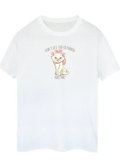 Disney White  The Aristocats Marie Cuteness Boyfriend Fit T-Shirt