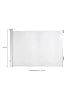 Dreambaby White Retractable Mesh Roller Gate