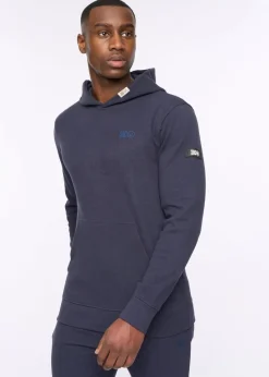 Duck & Cover Dark Navy Hannings Hoodie