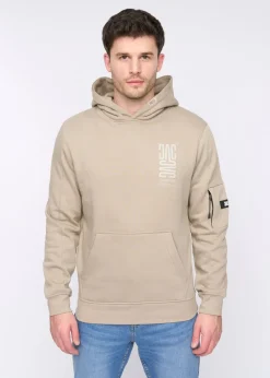 Duck & Cover Light Pebble Tremake Hoodie