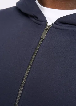 Duck & Cover Navy Chemtars Zip Thru Hoodie