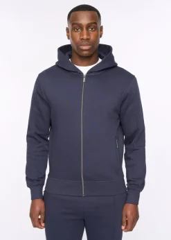 Duck & Cover Navy Chemtars Zip Thru Hoodie