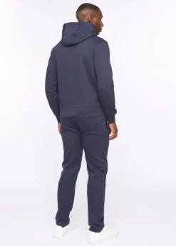 Duck & Cover Navy Chemtars Zip Thru Hoodie