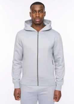 Duck & Cover Steel Blue Chemtars Zip Thru Hoodie