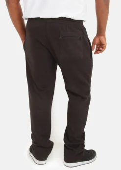 Duke Black Albert Rockford Open Hem Kingsize Jogging Bottoms