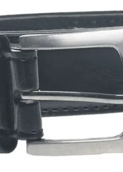 Duke Black Lewis Plain Bonded Leather Belt