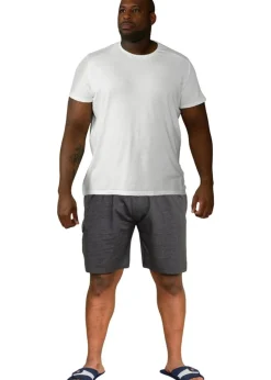 Duke Grey John Cotton Lightweight Kingsize Cargo Shorts