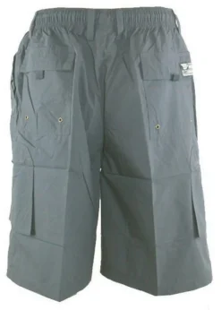 Duke Grey Nick Elasticated Waist Cargo Shorts