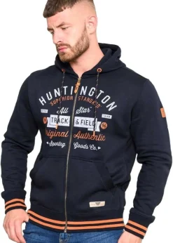 Duke Navy Flanders Kingsize Full Zip Hoodie