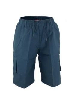 Duke Navy Nick Elasticated Waist Cargo Shorts