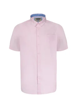 Duke Pink James Oxford Kingsize Short-Sleeved Shirt