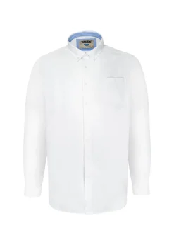 Duke White Richard Oxford Kingsize Long-Sleeved Shirt