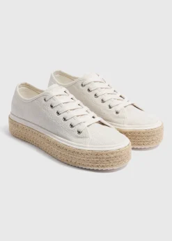 Ecru Espadrille Trainers
