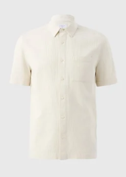Ecru Waffle Short Sleeve Shirt