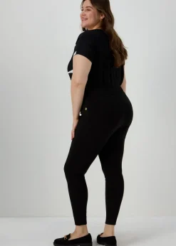 Et Vous Black Button Leggings