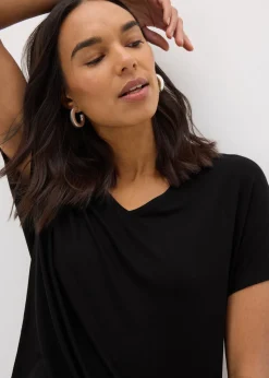 Et Vous Black V-Neck T-Shirt