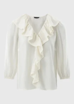Et Vous Ivory Frill Boho Blouse