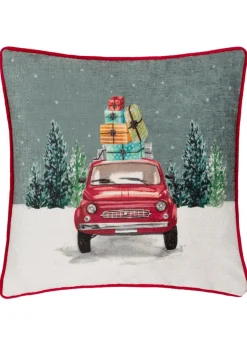 Evans Lichfield Car Scene Filled Cushion (45cm x 45cm)