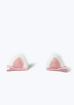 Fitzy Fluffy Bunny Ear Hair Clips