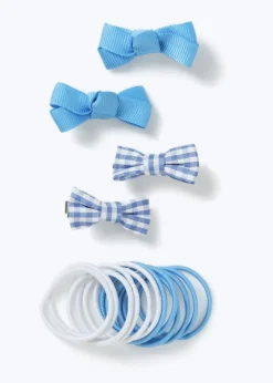 Flitzy Back To School Blue Hair Set