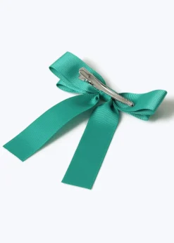 Flitzy Back To School Green Bow Clip