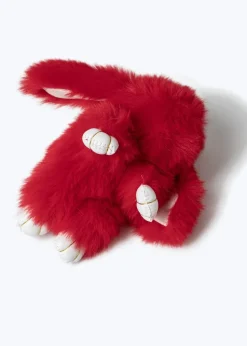 Flitzy Back To School Red Bunny Keychain