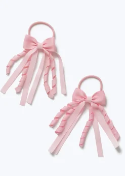 Flitzy Pink Bow Hair Bobbles