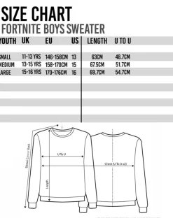 Fortnite Victory Royale Boys Black Sweatshirt (11-16 Yrs)
