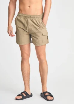 French Connection Black 2 Pack Combat Style Swim Shorts