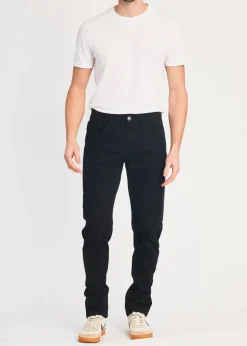 French Connection Black Cotton Five-Pocket Chino Trousers