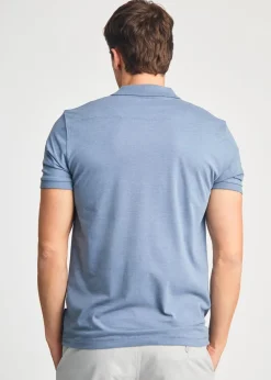 French Connection Blue 3 Pack Cotton Short Sleeve Polo Shirts