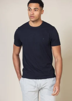 French Connection Blue 3 Pack Cotton Crew Neck Short Sleeve T Shirts