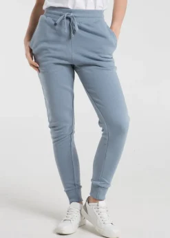 French Connection Blue Cotton Blend Slim-fit Drawstring Joggers