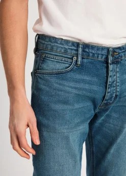 French Connection Blue Cotton Slim Fit Stretch Jeans