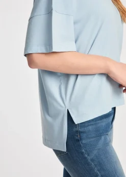 French Connection Blue Cotton Crew Neck Boxy Fit T-Shirts 2 Pack