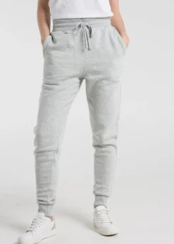 French Connection Light Grey Cotton Blend Slim-fit Drawstring Joggers