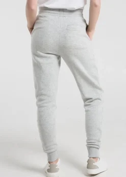 French Connection Light Grey Cotton Blend Slim-fit Drawstring Joggers